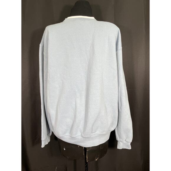 Vintage Day Breeze Holiday Sweatshirt, Chickadees on a holly branch, Plus size - Picture 3 of 7